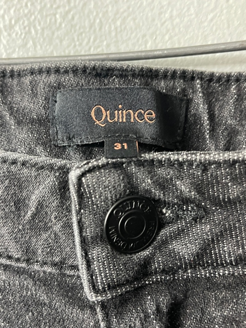 quince black high waisted jeans 31 - Picture 4 of 7